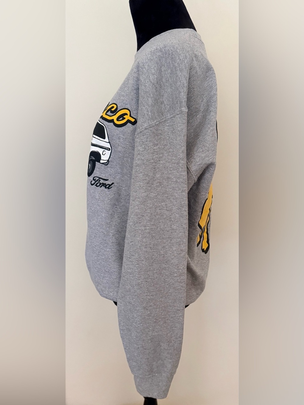Ford Bronco Crew Neck Pullover Sweatshirt Double Sided Graphic Size M - Picture 3 of 5